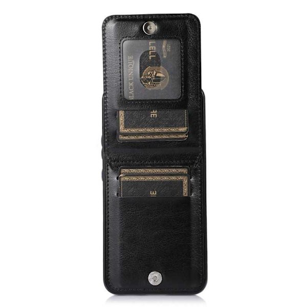 Samsung A25 5G Mobilskal Korthållare 5-FACK Retro V3 - Svart