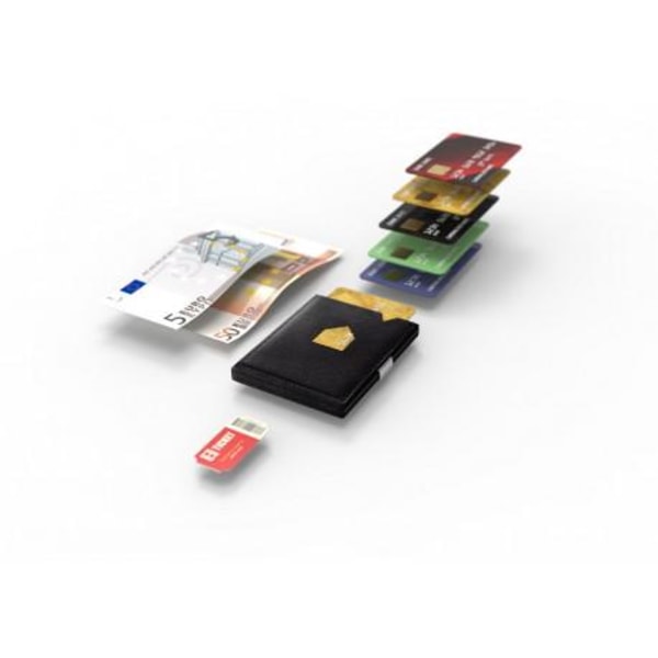 Exentri Smart Plånbok - RFID Säker Brun
