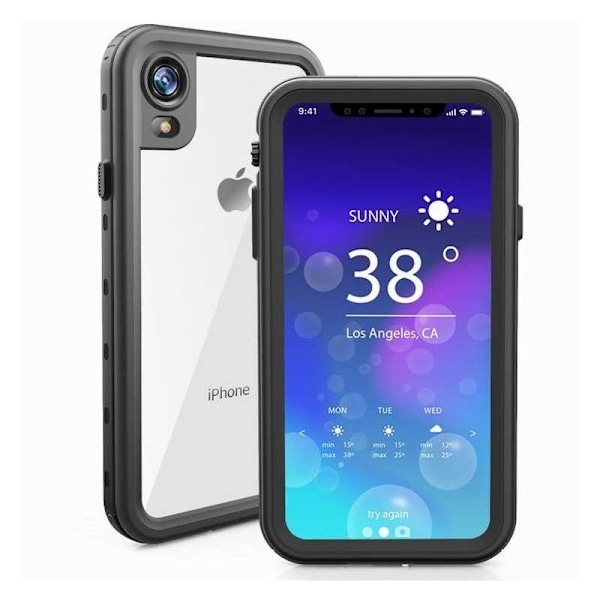 iPhone XR Full Coverage Vedenpitävä Premium Suoja - 2m Transparent