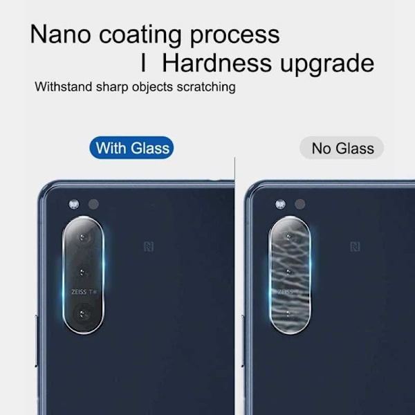 2-PAK Sony Xperia 5 II kamerabeskyttelse Transparent
