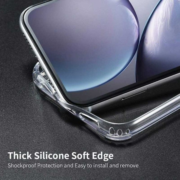 iPhone 11 Stöttåligt Genomskinligt Skal Simple Transparent