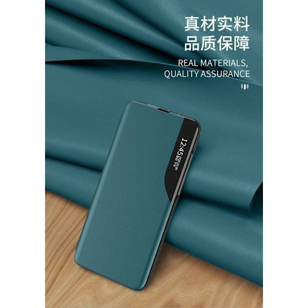 Samsung A12 5G Stilfuldt Smart View Case Grön