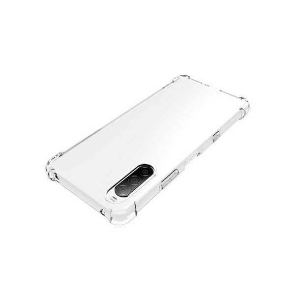Xperia 10 III iskuja vaimentava silikonikotelo Shockr Transparent