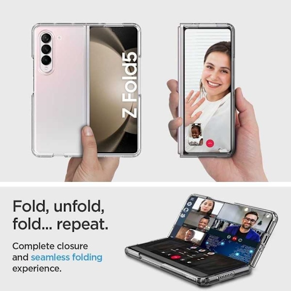 Samsung Z Fold 5 Iskunvaimennin Cover Simple Transparent
