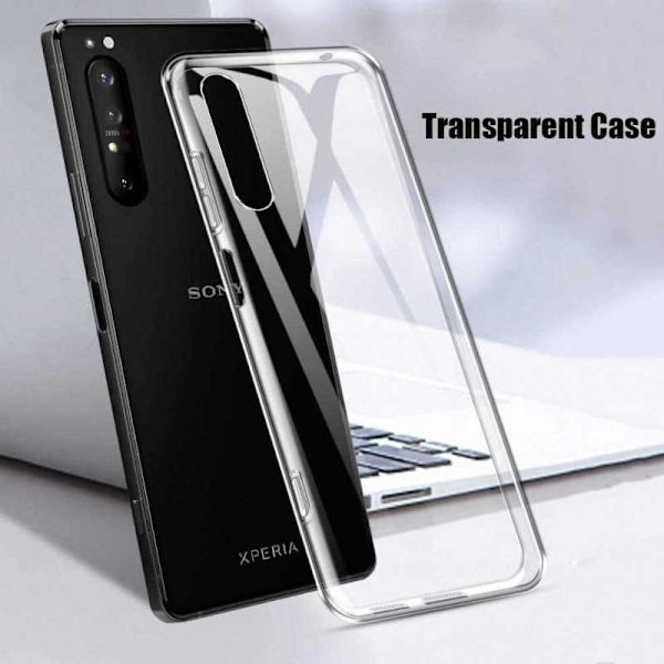 Xperia 1 II Stötdämpande Mjukt Skal Simple (XQ-AT51) Transparent