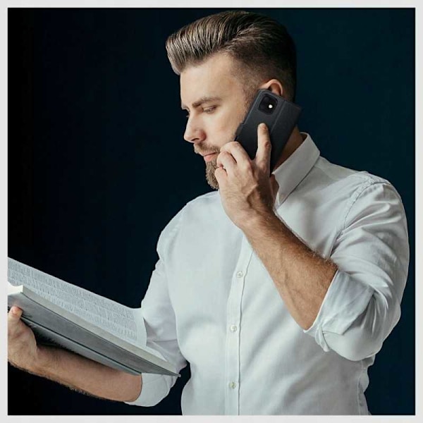 Motorola Moto G73 Plånboksfodral PU-Läder 4-FACK Svart