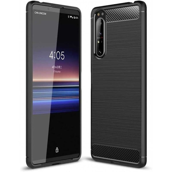 Xperia 1 II Shockproof Shell SlimCarbon (XQ-AT51) Black