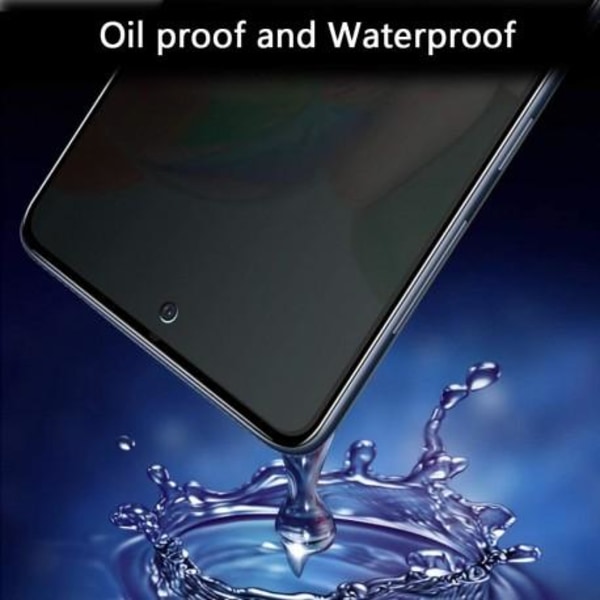 Samsung A72 5G Privacy Hærdet glas 0,26 mm 2,5D 9H Transparent