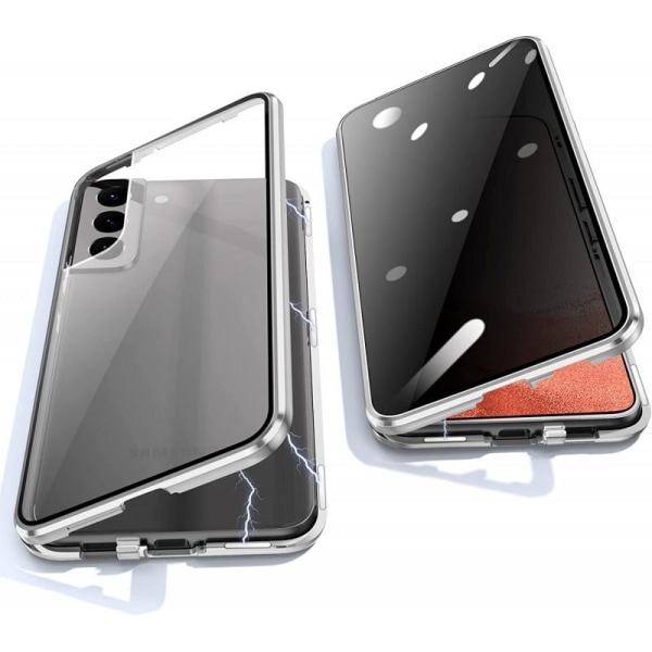 Samsung S23 Privacy Heltäckande Premium Skal Glassback V4 Transparent