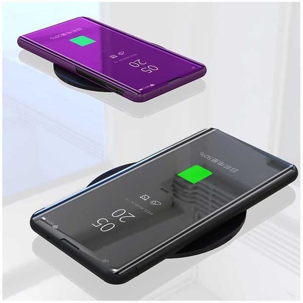 Redmi Note 7 Smart Flip Case Clear View Seisova V2 Rocket Black