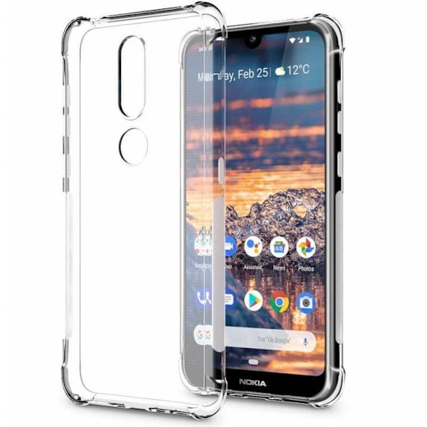 Nokia 4.2 Stødabsorberende Silikone Shell Shockr Transparent