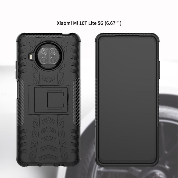 Xiaomi Mi 10T Lite stødsikkert cover med aktiv støtte Black