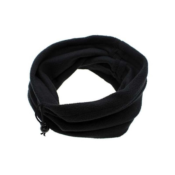 3in1 Fleece Protection Hat Neckwarmer jne. Svart