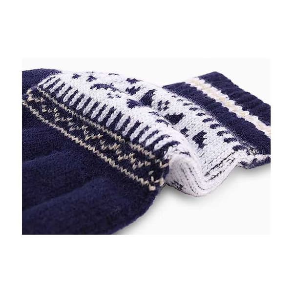 Touch Gloves Winter Pattern Brun