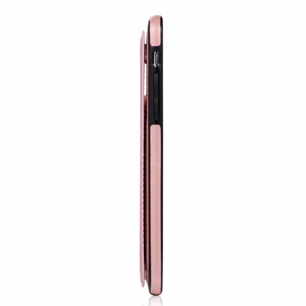 iPhone XS Stöttåligt Skal Korthållare 3-FACK Flippr V2 - Rosegol Rosa guld