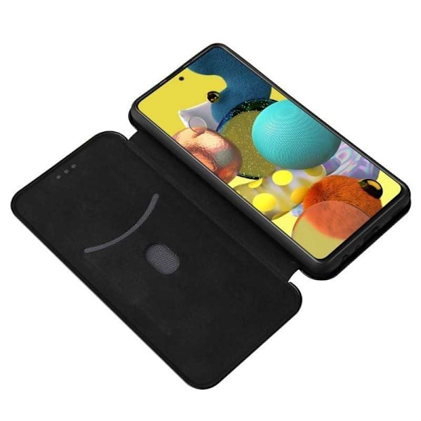 Samsung A13 4G Flip Case Kortrum CarbonDreams Svart