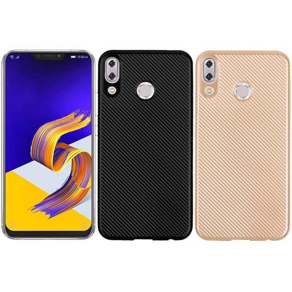 Zenfone 5 & 5Z Iskunkestävä FullCarbon V2 Svart