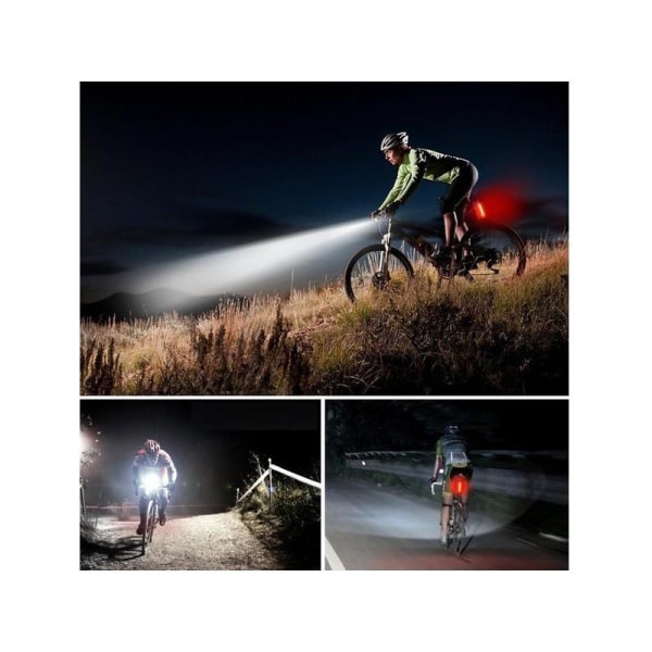 Cykellampa Vattentät LED Super Bright Svart