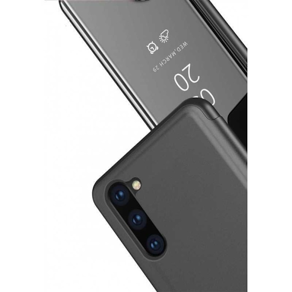 Samsung Note 10 Plus Smart Flipfodral Clear View Standing V2 Rocket Svart