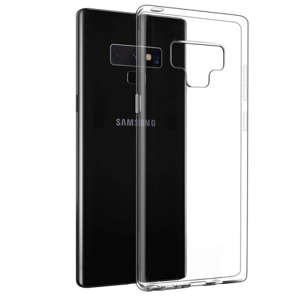 Yksinkertainen Samsung Note 9 -iskuja vaimentava silikonikuori Transparent