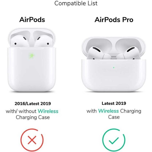 Airpods Pro beskyttelsescover i silikone Rosa