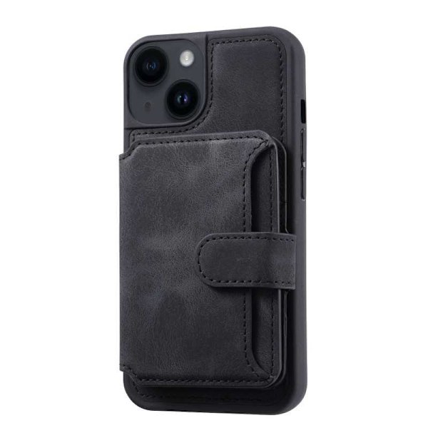 iPhone 13 Stöttåligt Premium Skal RFID 7-FACK Solid V6 Nordcell™ Svart