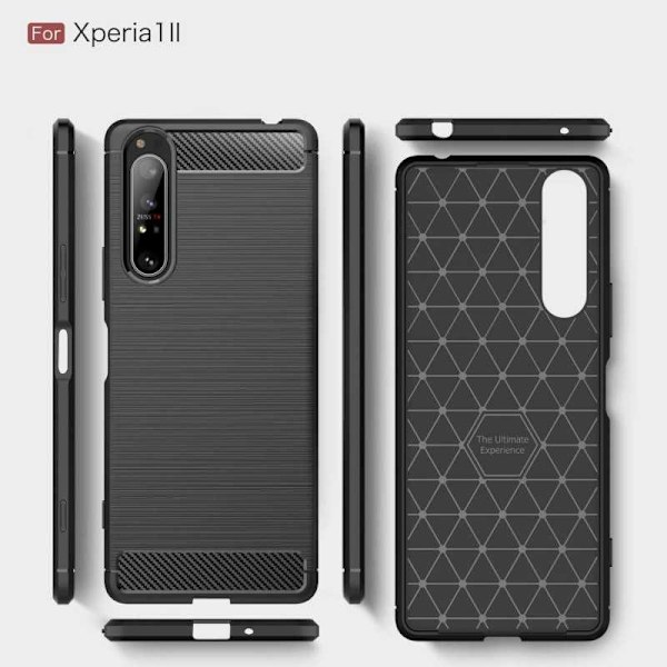Xperia 1 II Shockproof Shell SlimCarbon (XQ-AT51) Black
