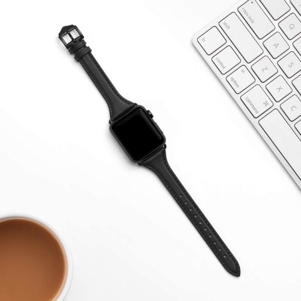 Apple Watch 38/40/41mm tyylikäs nahkaranneke Mercy Brown