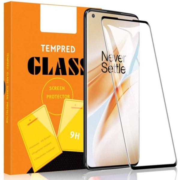 OnePlus 8 Härdat Glas 3D 0.26mm 9H Fullframe Transparent