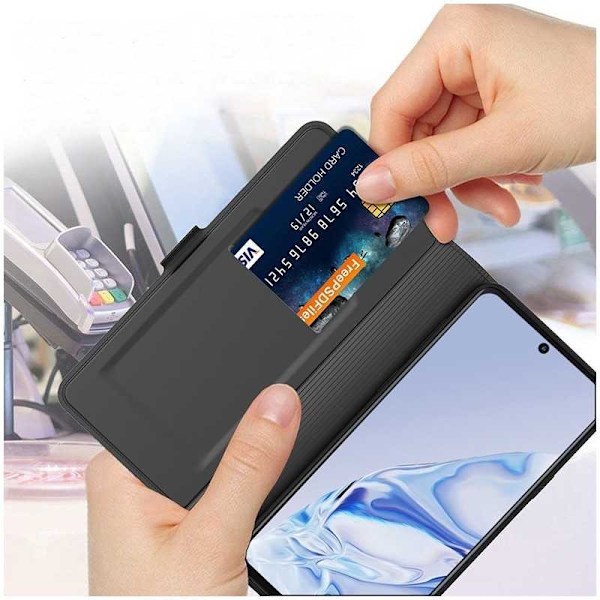 Google Pixel 6a Flip Case Skin Pro V2 korttilokerolla Black