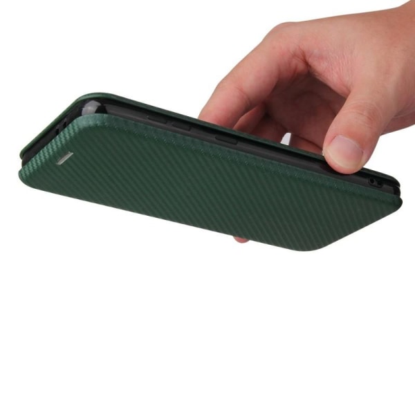 Samsung S21 Plus Flip Case -korttipaikka CarbonDreams Vihreä Green