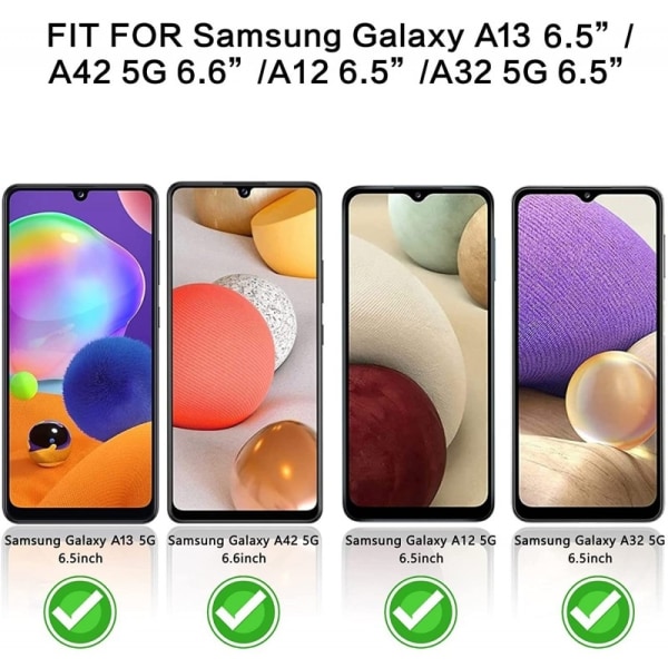 2-PACK Samsung A13 5G / A04s Privacy Härdat glas 0.26mm 2.5D 9H Transparent