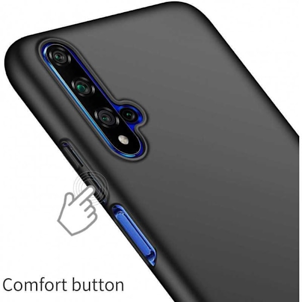 Huawei Nova 5T Ultra Thin Mattamusta Cover Basic V2 Black