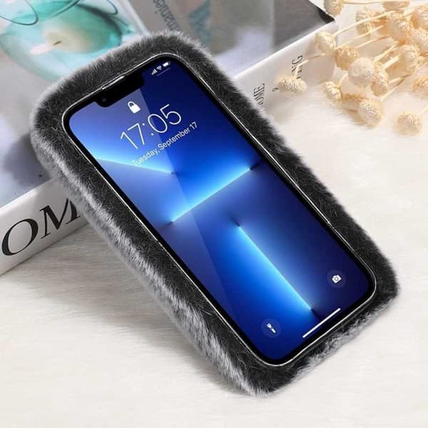 iPhone 13 Pro Gosig & Fluffigt Skal grå