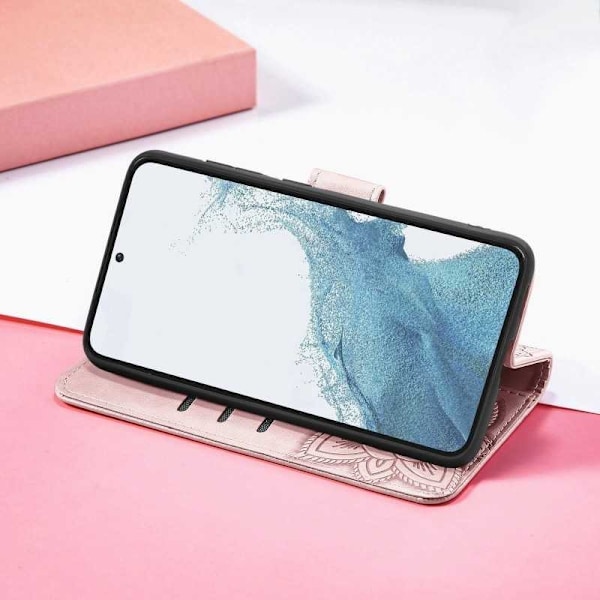 Samsung S23 FE -lompakkokotelo PU-nahkainen 4-TASKUN Motif Butterfly