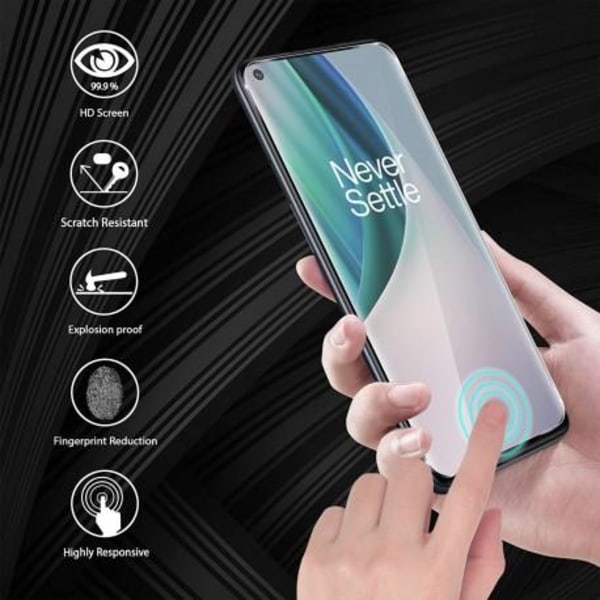OnePlus Nord N10 FullFrame® Härdat glas 0.26mm 2.5D 9H Transparent