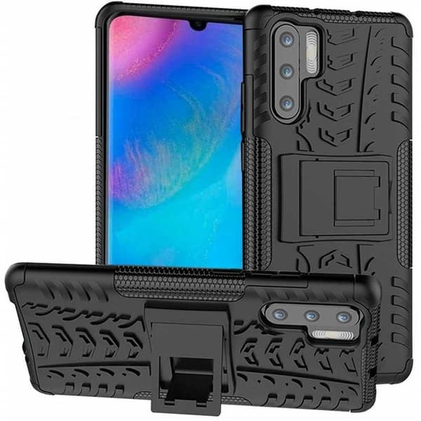 Huawei P30 Pro Iskunkestävä suojus Active Supportilla Black