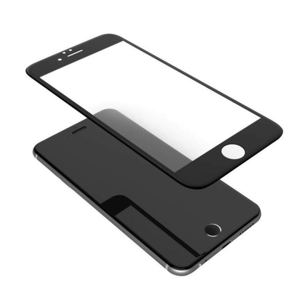 2-PAKKT iPhone 6S Plus FullFrame 0.26mm 2.5D 9H herdet glass Black