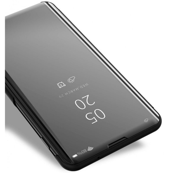 OnePlus 7T Smart Flip Case Clear View Standing V2 Rocket Black