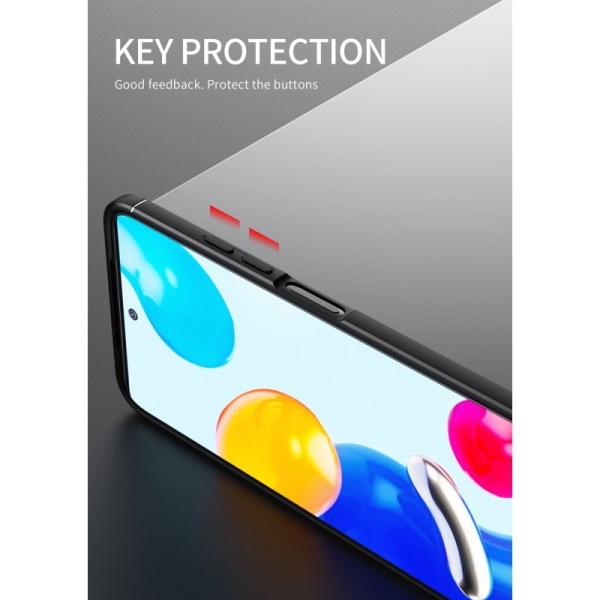 Xiaomi Redmi Note 11 / 11S Praktisk Stöttåligt Skal med Ringhåll Svart