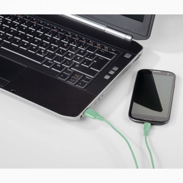 0,75 m Ladekabel USB-C HAMA Flexislim Green Green