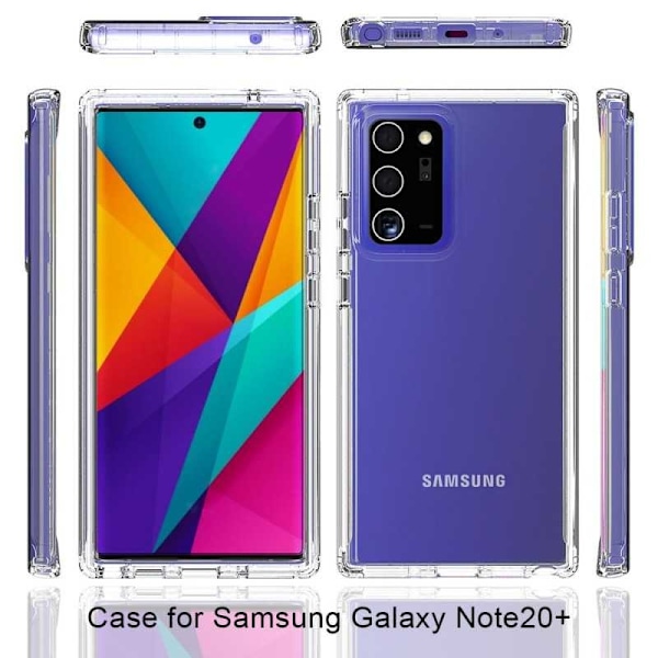 360° täysi kansi Samsung Note 20 Ultra Transparent