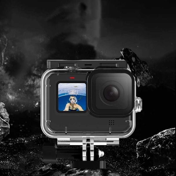 GoPro Hero 9 Sort kamerahus Vandtæt skal Transparent