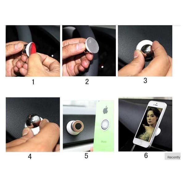 Universal Magnethållare för Mobiler Svart