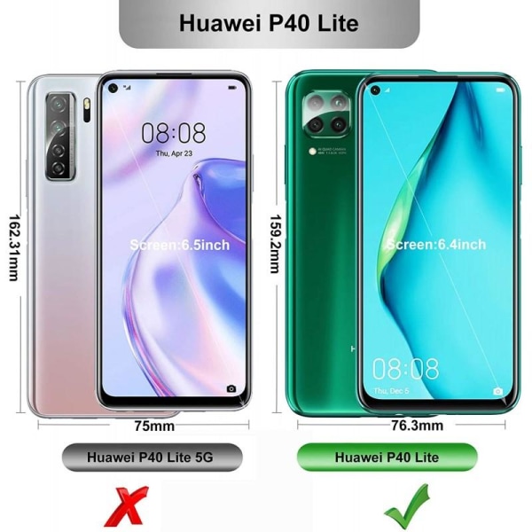 Huawei P40 Lite Hærdet glas 0,26mm 2,5D 9H Transparent