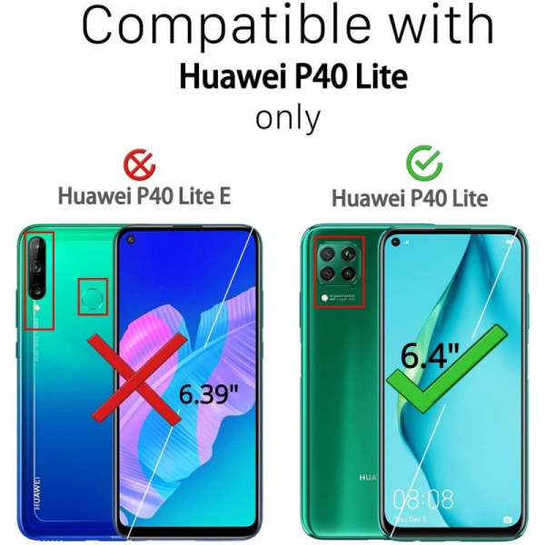 Huawei P40 Lite Støtsikkert skall med forsterkede hjørner Transparent