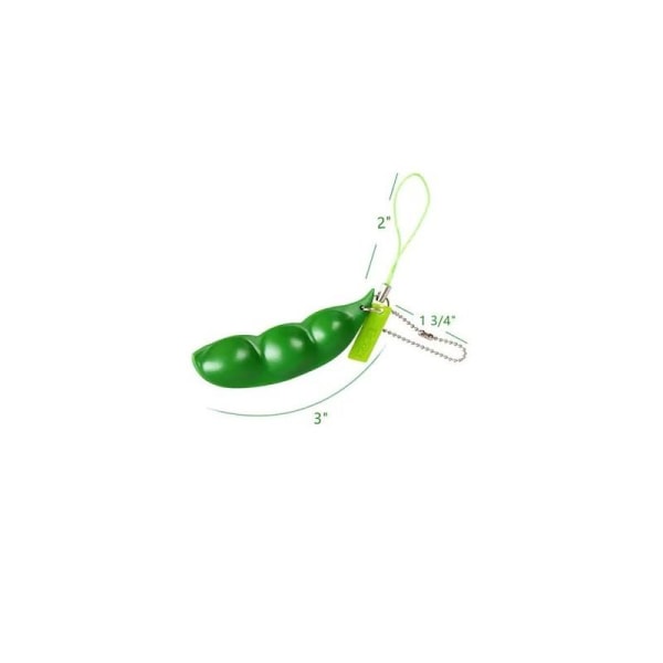 2-PACK beroligende fidget legetøj grønne bønner Green