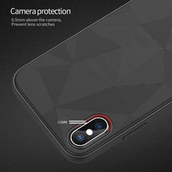 iPhone XS Max Iskunkestävä kotelo Mesh V3 Black