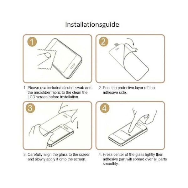 2-PACK 9H Härdat Glas Med Blåljusfilter Transparent Huawei P30 Lite