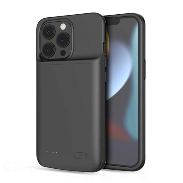 iPhone 13 Pron eksklusiivinen iskunkestävä akkusuojus Titan V2 4800mAh Black
